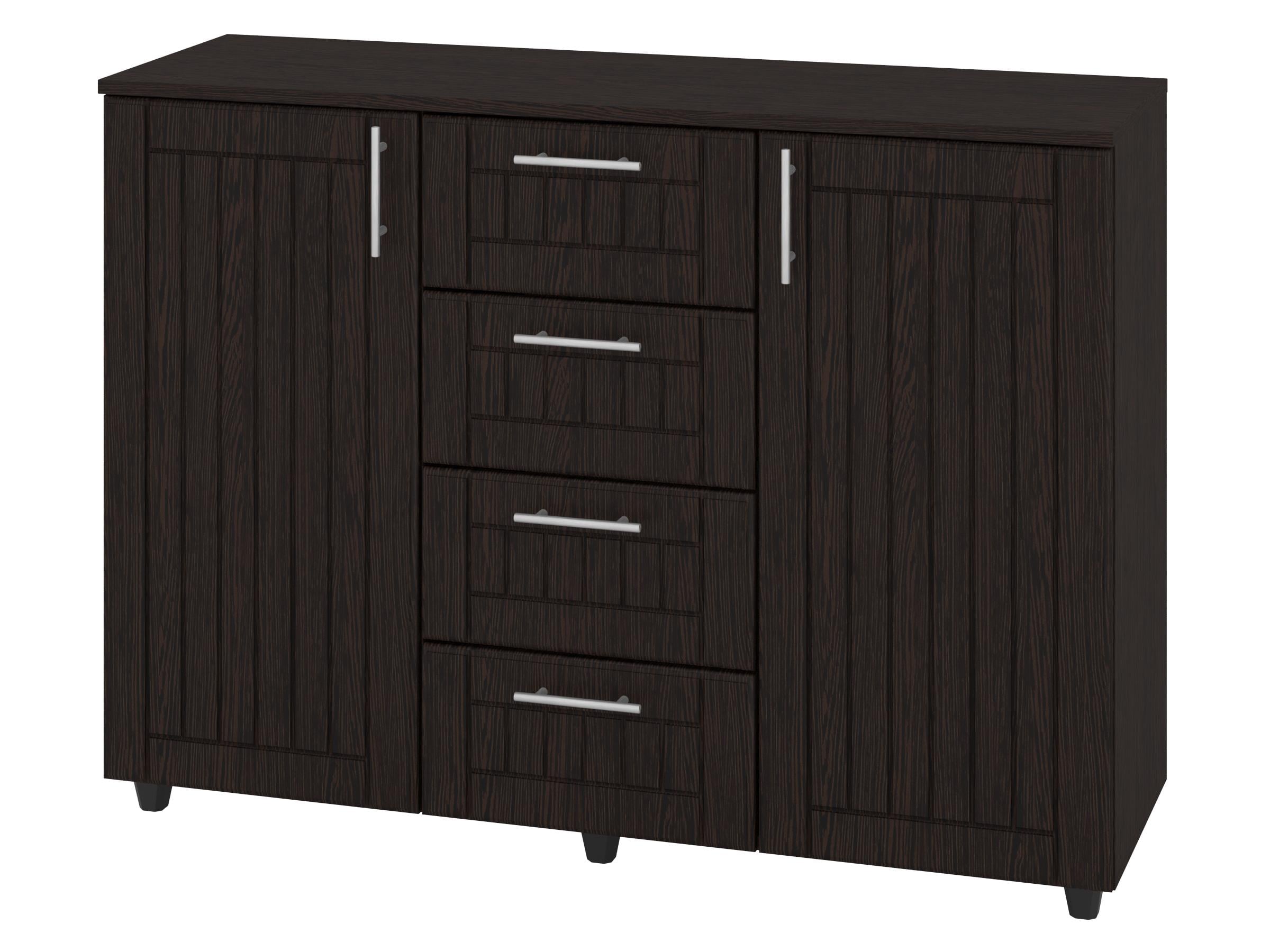 Комод з шухлядами PEHOTIN К-4+2 МДФ ДСП/МДФ 120х38х87,5 см Венге (PN-100626)