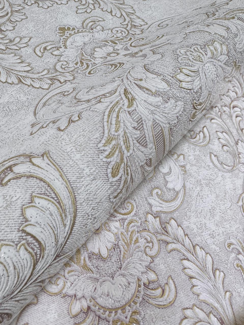 Обои виниловые на флизелиновой основе Славянские обои 10 м Розовый (3761-06)