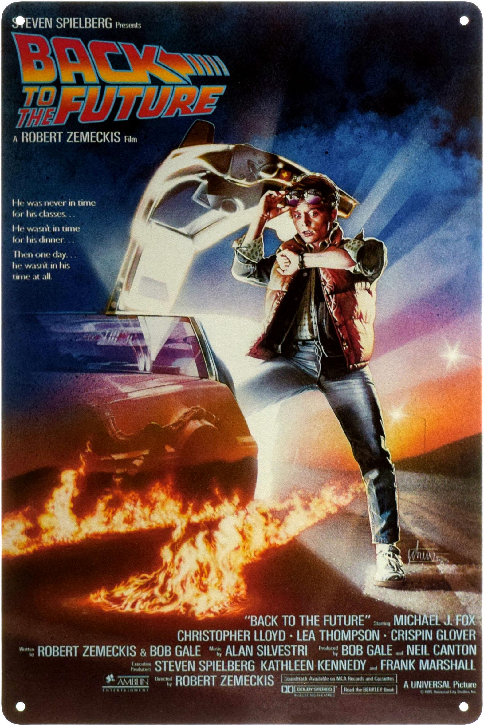Табличка металева Назад У Майбутнє/Back to the Future One-Sheet 20x30 см