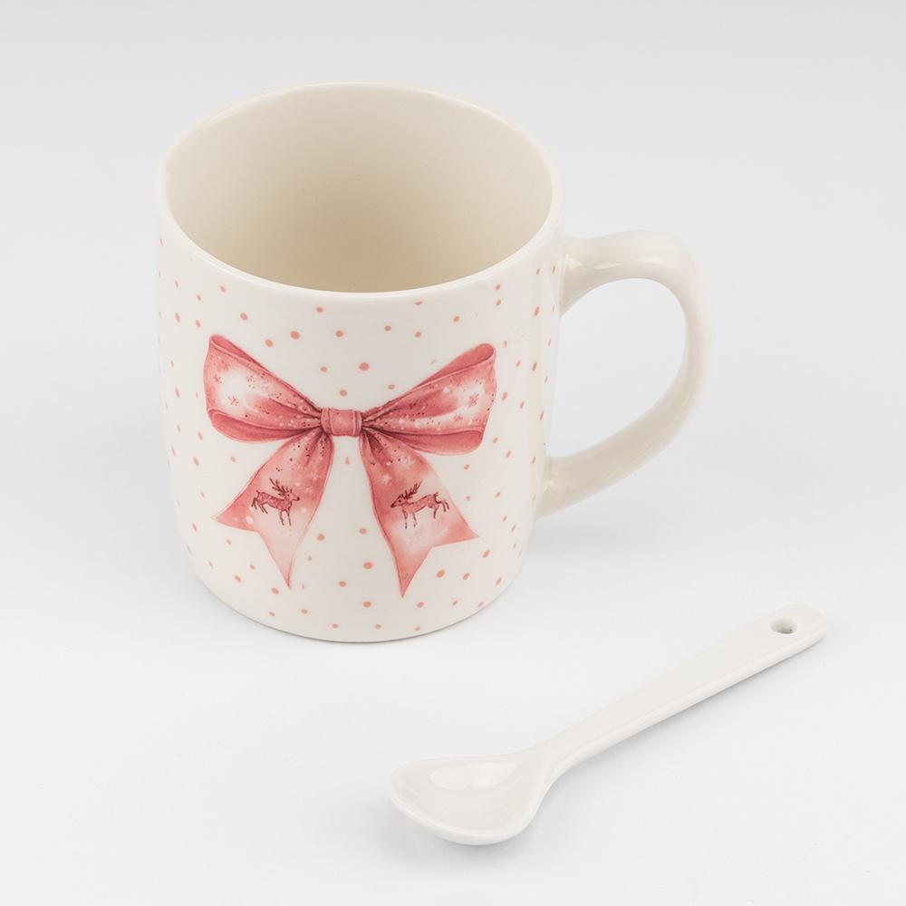 Чашка с ложечкой Розовый бантик 200 мл (9250-008) - фото 5 Чашка с ложечкой Розовый бантик 200 мл (9250-008) - фото 5
