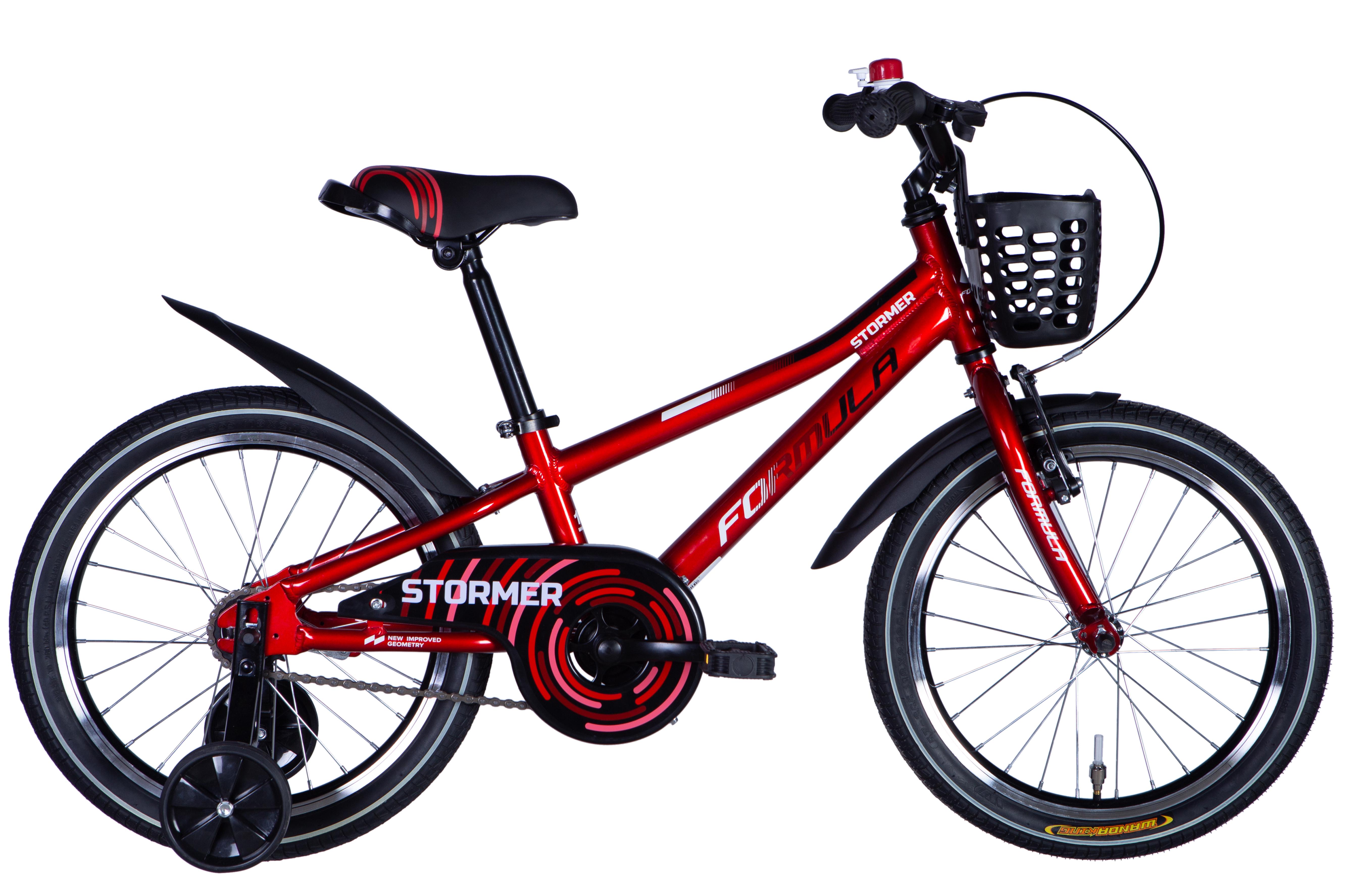 Велосипед Formula 2025 STORMER BH AL 18" рама 9" Червоний з чорним/Білий (OPS-FRK-18-161)