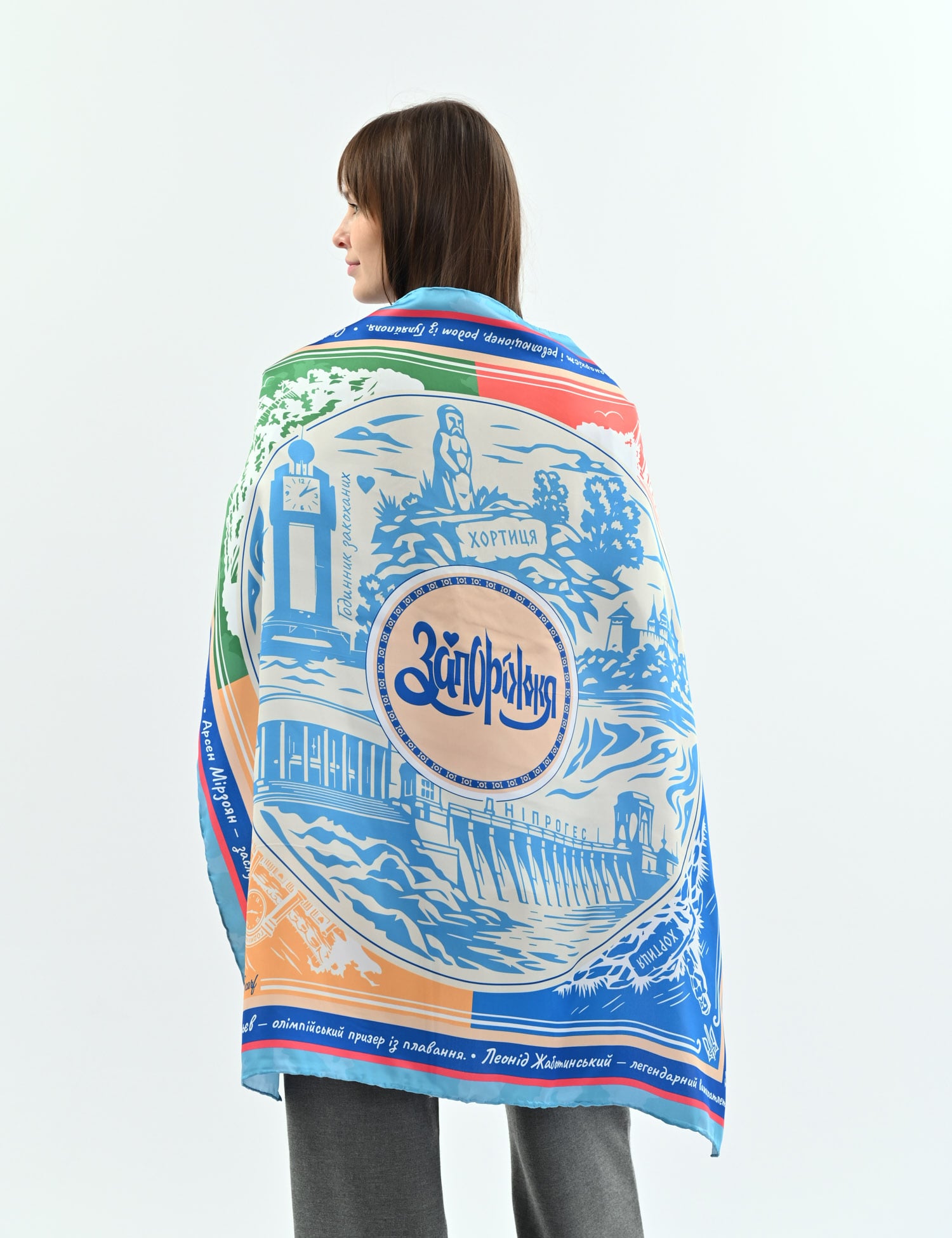 Хустка My Scarf Моє "Запоріжжя" 90х90 см (39115169) Хустка My Scarf Моє "Запоріжжя" 90х90 см (39115169)