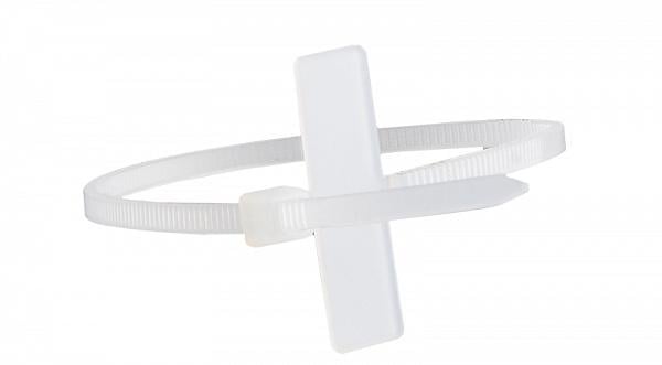 Хомут с маркировочной площадкой АСКО-Укрем CHS-100MKT нейлон 2,5x100 мм/9x25 мм Белый 1 шт. (A0150090028)