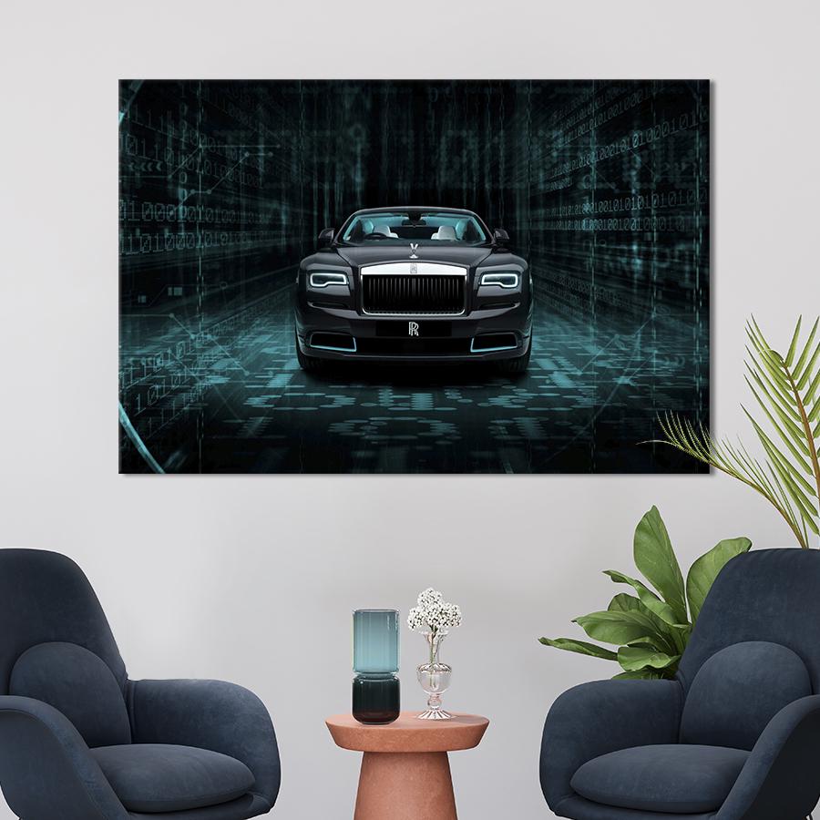 Картина на холсте Автомобиль класса люкс Rolls-Royce Wraith 122x81 см (1395-1)
