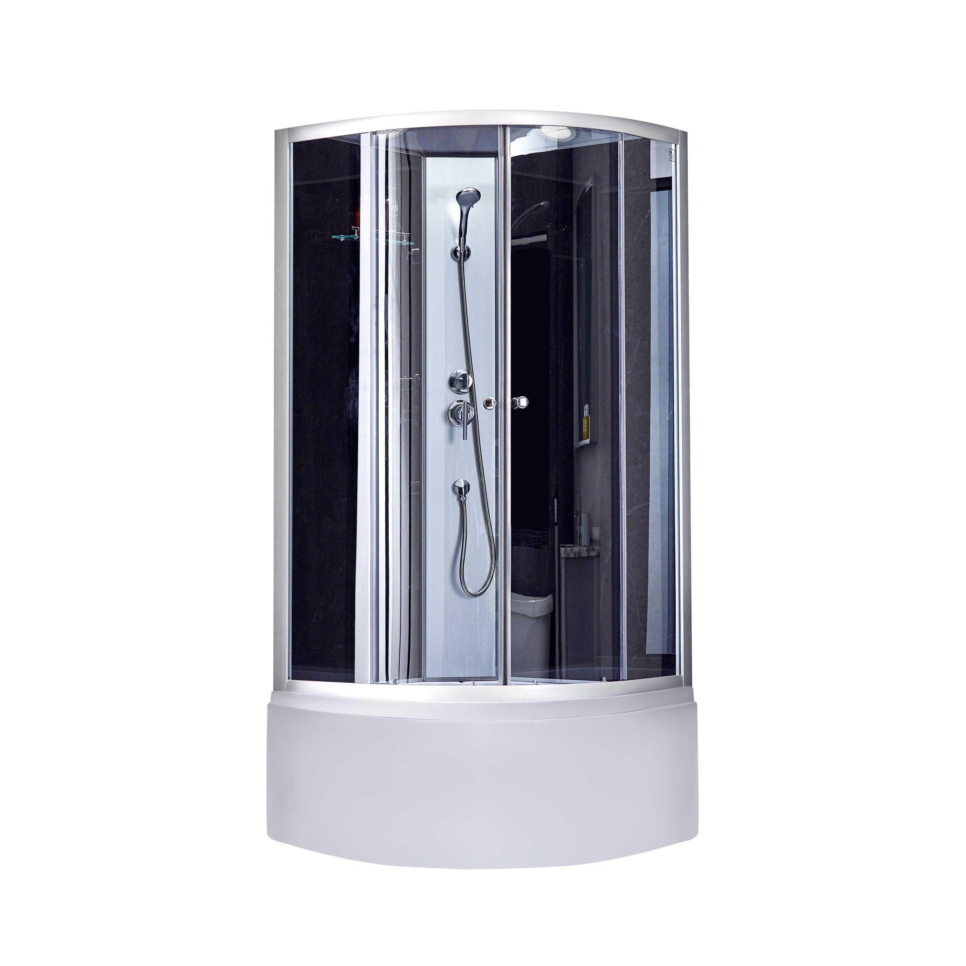 Душевой бокс Lidz Tani/Kupala LTSB9090SATHIGHGR2SET 90x90x220 см Сатин (127862)