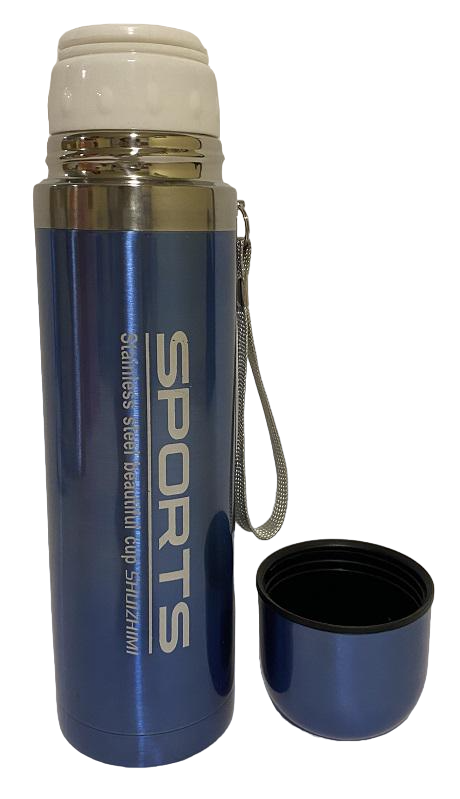 Термос Спорт с чашкой 500 мл Голубой (131101813)