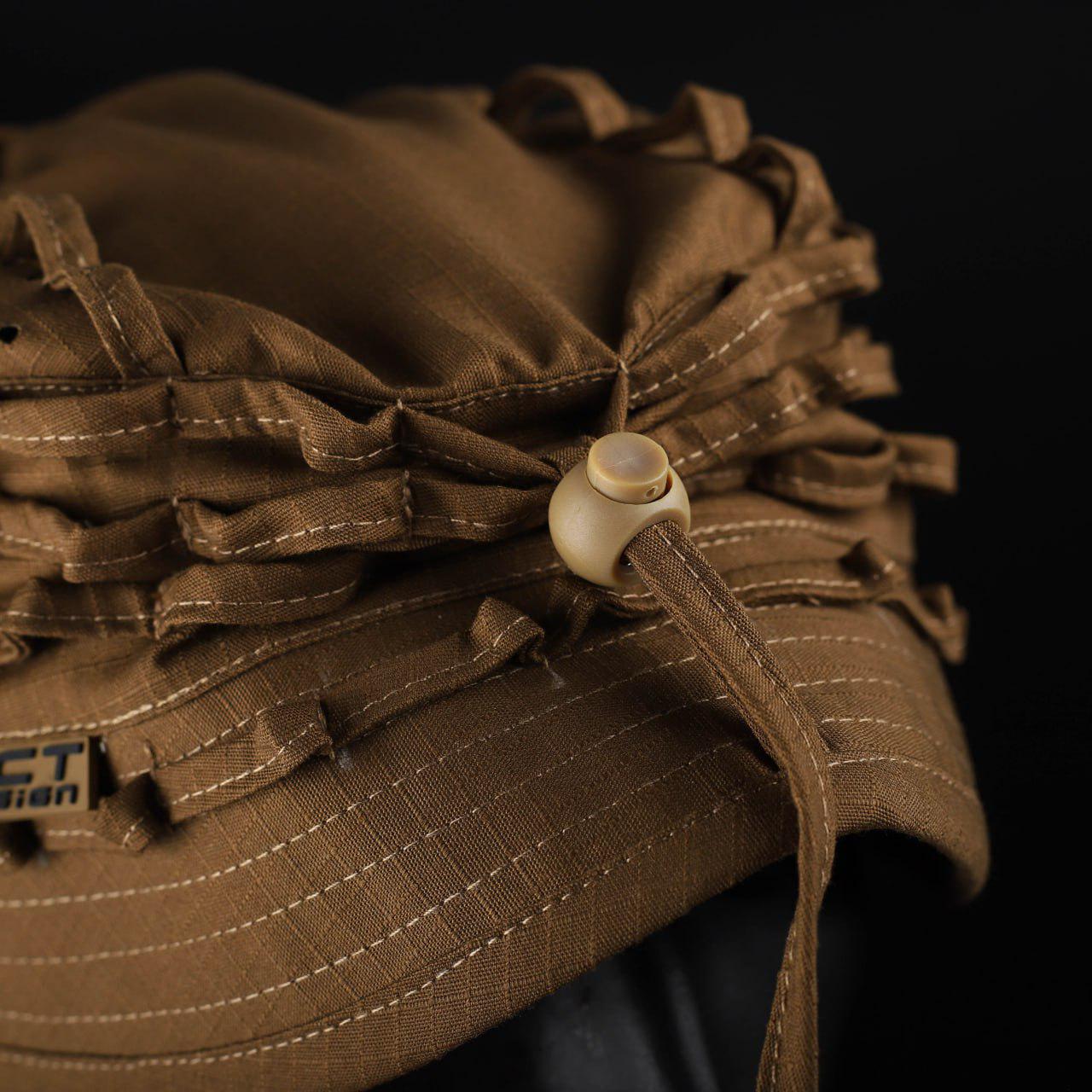 Панама военная рип-стоп FCT Design Хантер с фиксатором велкро р. 58 Койот - фото 2 Панама военная рип-стоп FCT Design Хантер с фиксатором велкро р. 58 Койот - фото 2