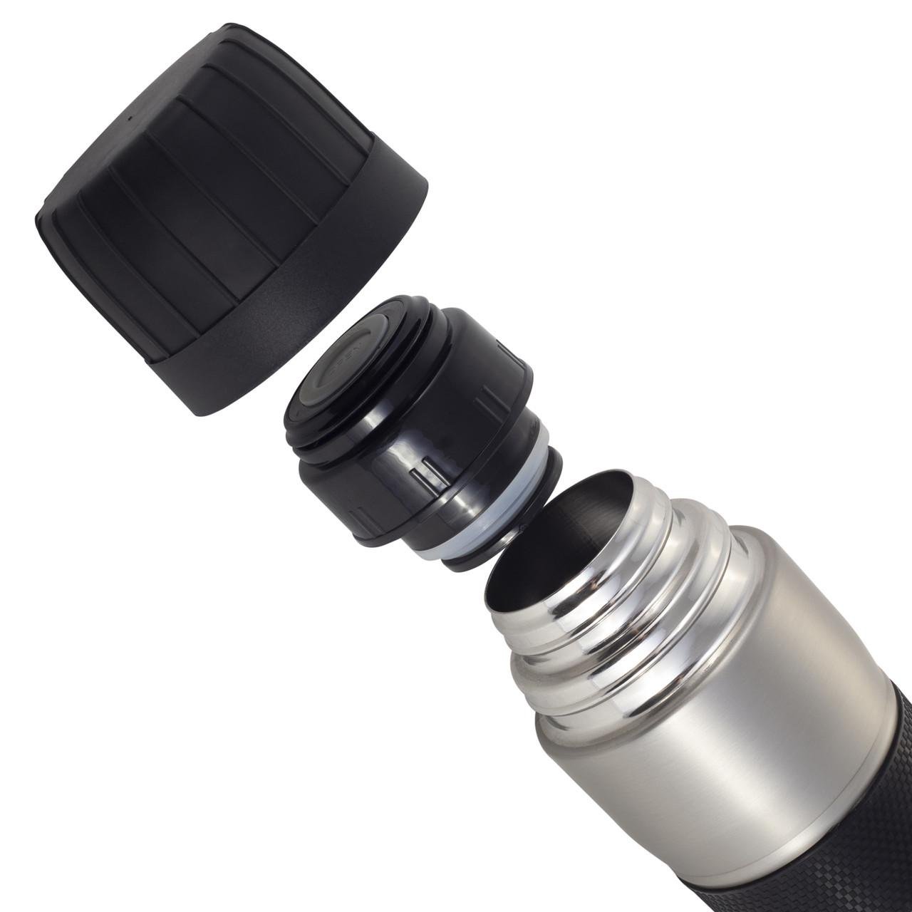 Термос с помповым механизмом Kamille KM-2039 из нержавеющей стали 950 мл Серый (150-84-2039) - фото 2 Термос с помповым механизмом Kamille KM-2039 из нержавеющей стали 950 мл Серый (150-84-2039) - фото 2