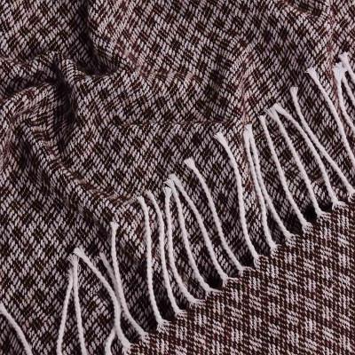 Плед рута 130х180 см Коричневий - фото 2