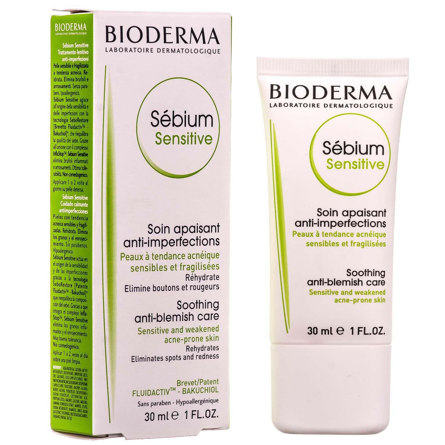 Крем интенсивный увлажняющий и успокаивающий BIODERMA Sebium Sensitive 30 мл (1471032788)