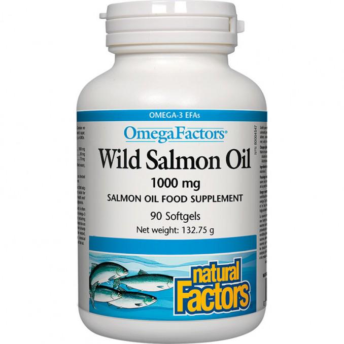 Омега дикого лосося OmegaFactors Wild Alaskan 1,000 mg 90 капсул (00000036295)
