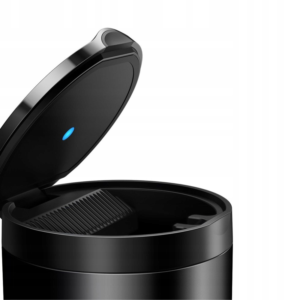 Попільничка автомобільна BASEUS з підсвічуванням в підсклянник універсальна Чорний (25335951) - фото 6