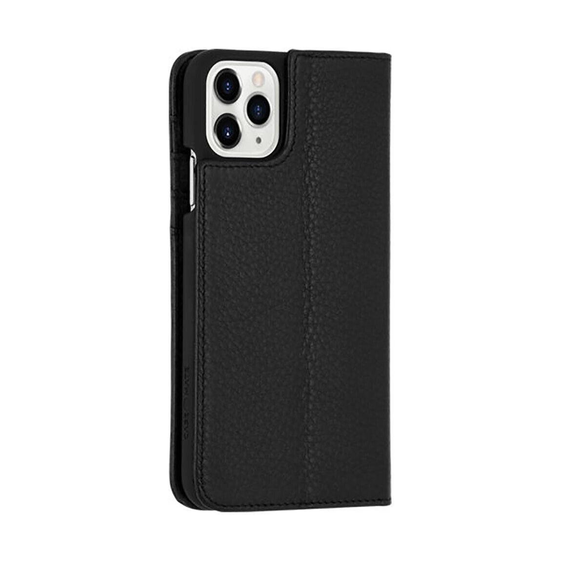 Защитный чехол книжка наутральная кожа Case-Mate Wallet Folio для iPhone 11 Pro Черный - фото 4