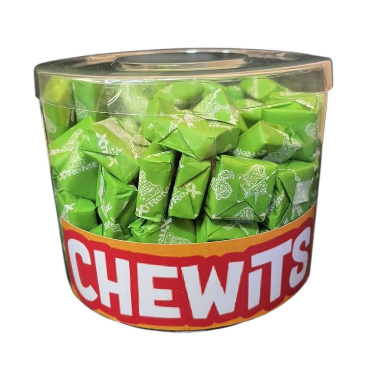 Конфеты жевательные кислые Chewits Xtreme Яблоко 120 шт. 660 г (00000006481)