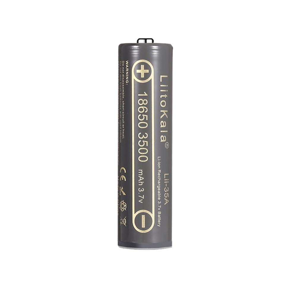 Акумулятор LiitoKala Lii-35A-PCB 18650 3,7 В 3500 мА/год Li-Ion із захистом Button Top (658642)