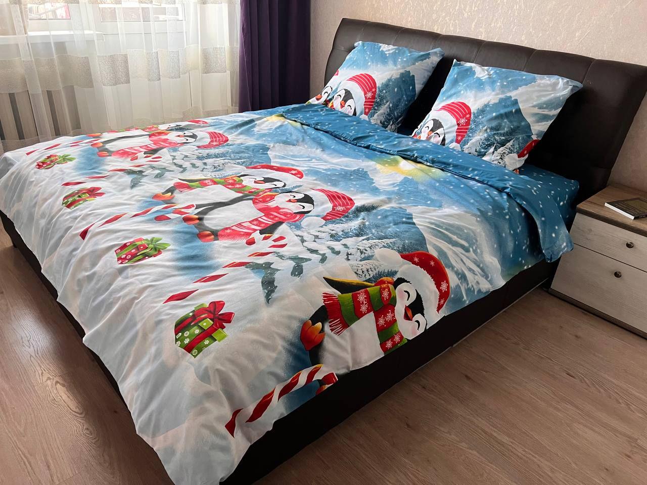 Комплект постельного белья новогодний Gold Lux двуспальный бязь 180х220 см (29739539) - фото 4 Комплект постельного белья новогодний Gold Lux двуспальный бязь 180х220 см (29739539) - фото 4