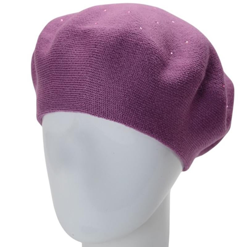 Берет жіночий подвійний Lirus ФАЄР універсальний Бузковий (285990)