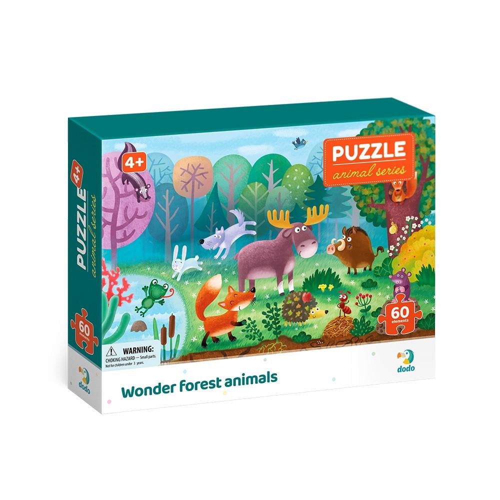 Пазл Dodo Диво-звірі у лісі 60 ел. (300375)