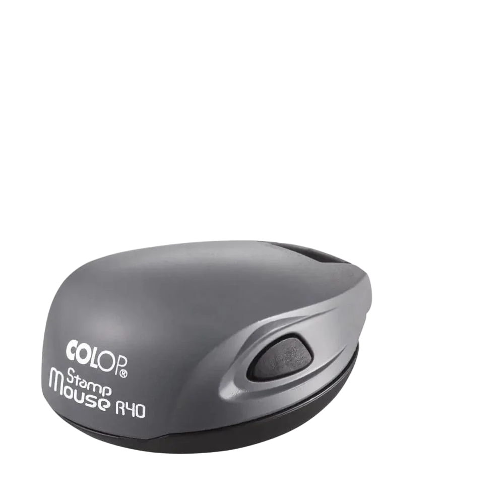 Печать ФОП с карманной оснасткой Colop Mouse R 40 Серый (ФОП5/M40/GR)