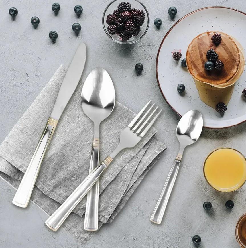 Набір приладів для сервірування Maestro Basic MR1523G 6 персон 24 предмети (2104618639) - фото 10 Набір приладів для сервірування Maestro Basic MR1523G 6 персон 24 предмети (2104618639) - фото 10