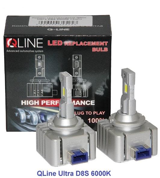 Автолампи Qline Ultra LED D8S 6000K 2 шт. - фото 3 Автолампи Qline Ultra LED D8S 6000K 2 шт. - фото 3