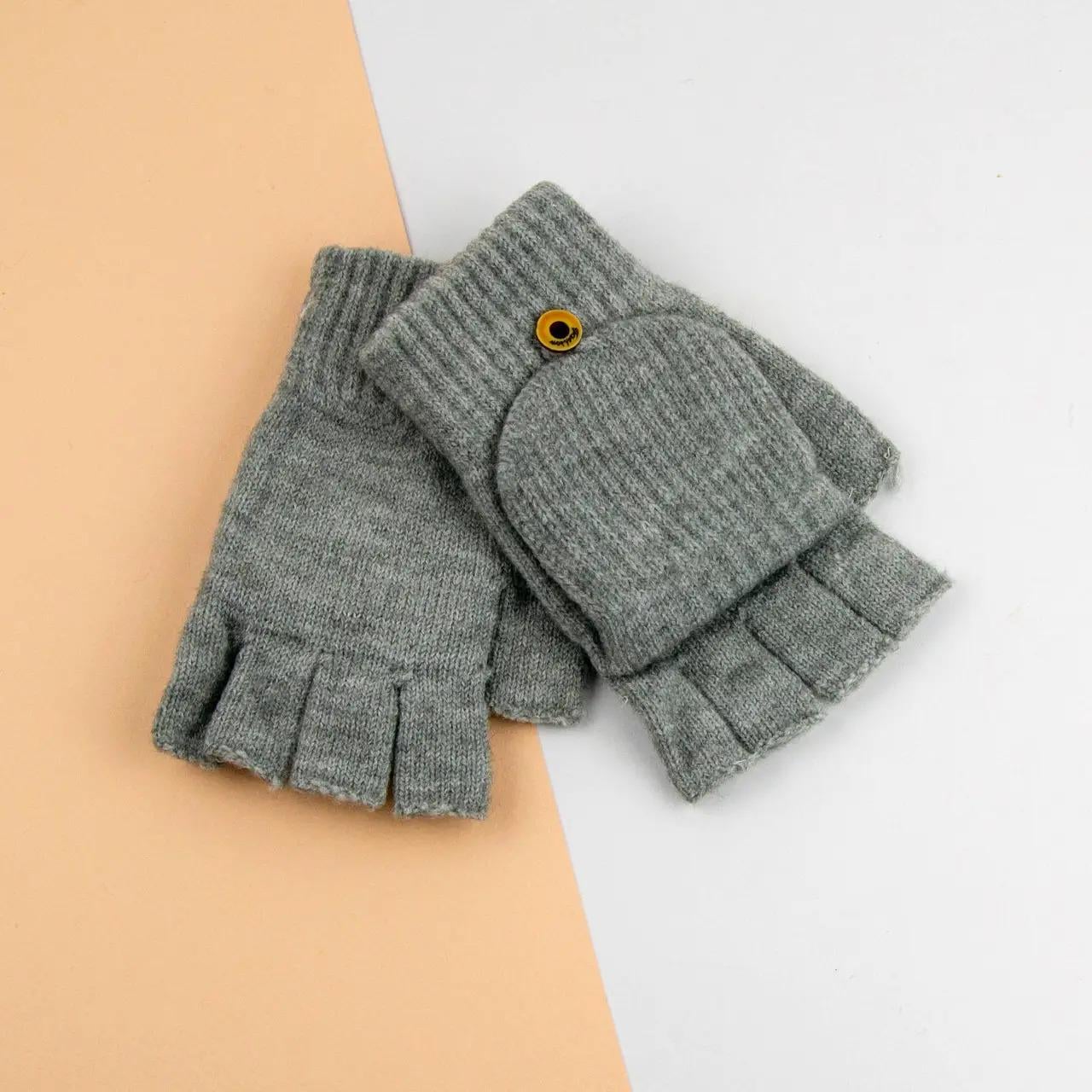 Митенки подростковые 10-15 лет р. 16 (24-8-01827)