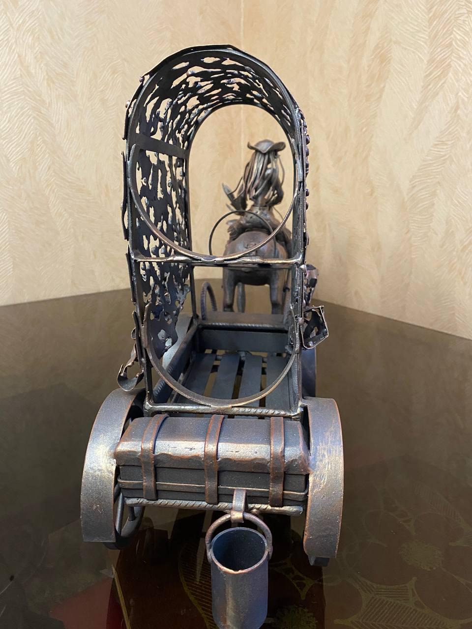 Підставка для пляшок Олень на 2 шт. металева 31х15х70 см - фото 6 Підставка для пляшок Олень на 2 шт. металева 31х15х70 см - фото 6