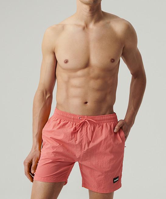 Шорти пляжні чоловічі Atlantic KMB-225 на шнурку з сітчастою підкладкою і кишенями L Кораловий (2596973185)