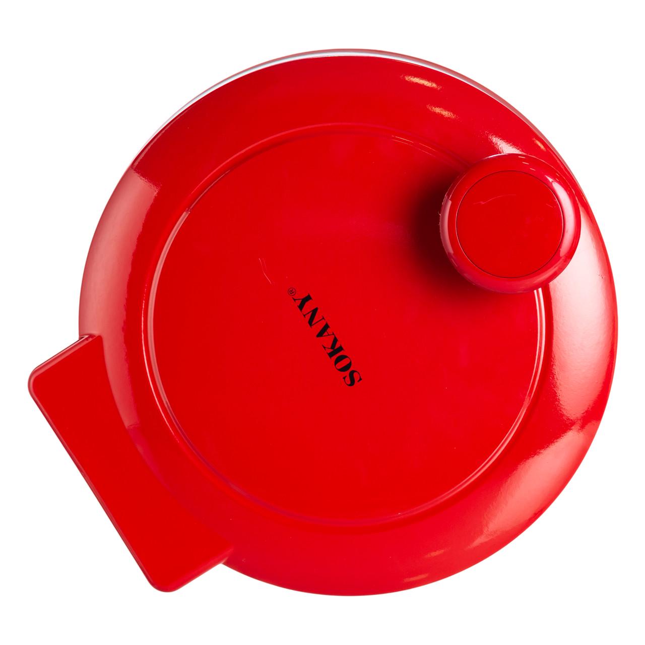 Пицца-мейкер электрическая Sokany SK-08013 с антипригарным покрытием и двойным нагревом 1000 Вт (7389) - фото 4