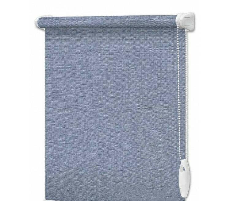 Рулонна штора Wenster Льон 7436 60х160 см відкритого типу Сірий (37019558)