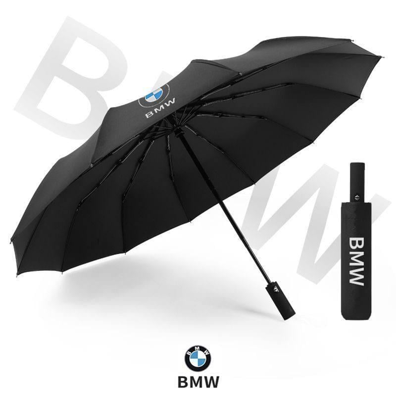 Зонт BMW полный автомат с системой антиветер Черный (1461) - фото 2