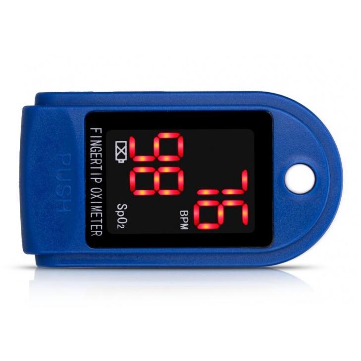 Електронний пульсоксиметр Principle Pulse Oximeter Fingertip на палець Blue - фото 8