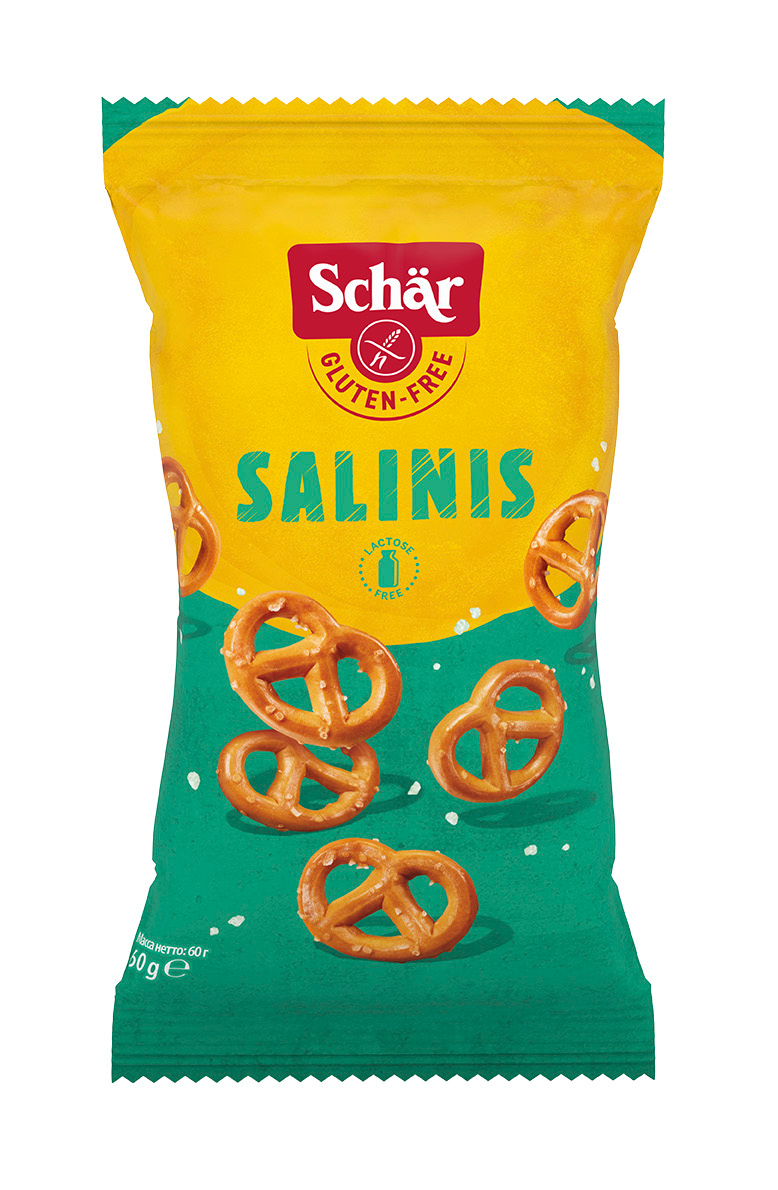 Крендельки без глютену Dr. Schar Salinis солоні 60 г (11775499)