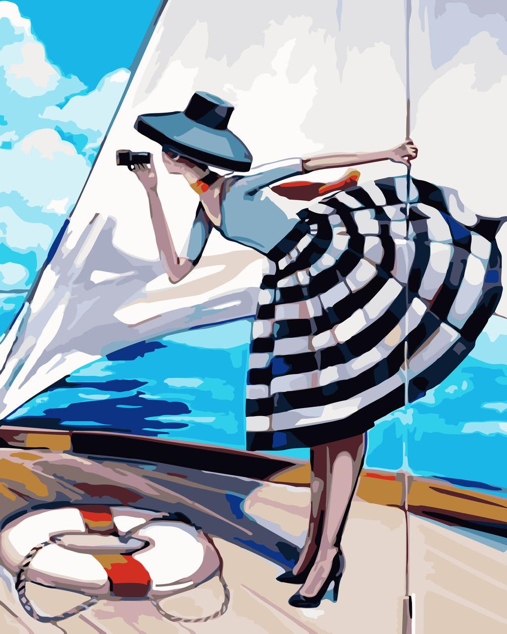 Картина по номерам Идейка Прогулка на яхте 40x50 см (skl-КНО2644)