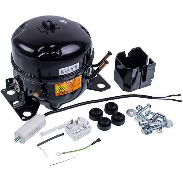 Компрессор холодильника HMM125A Zanussi ZEL R600 125 W с пусковым реле ZHB43-120P15C (00000041589)