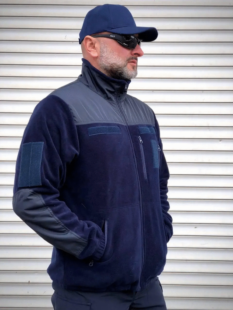 Кофта флисовая р. 46 Темно-синий (s357)