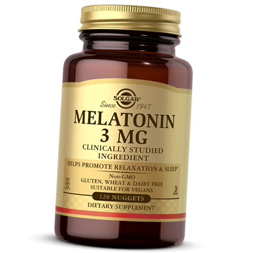 Мелатонін Melatonin 3 Solgar 120 таблеток (72313003)