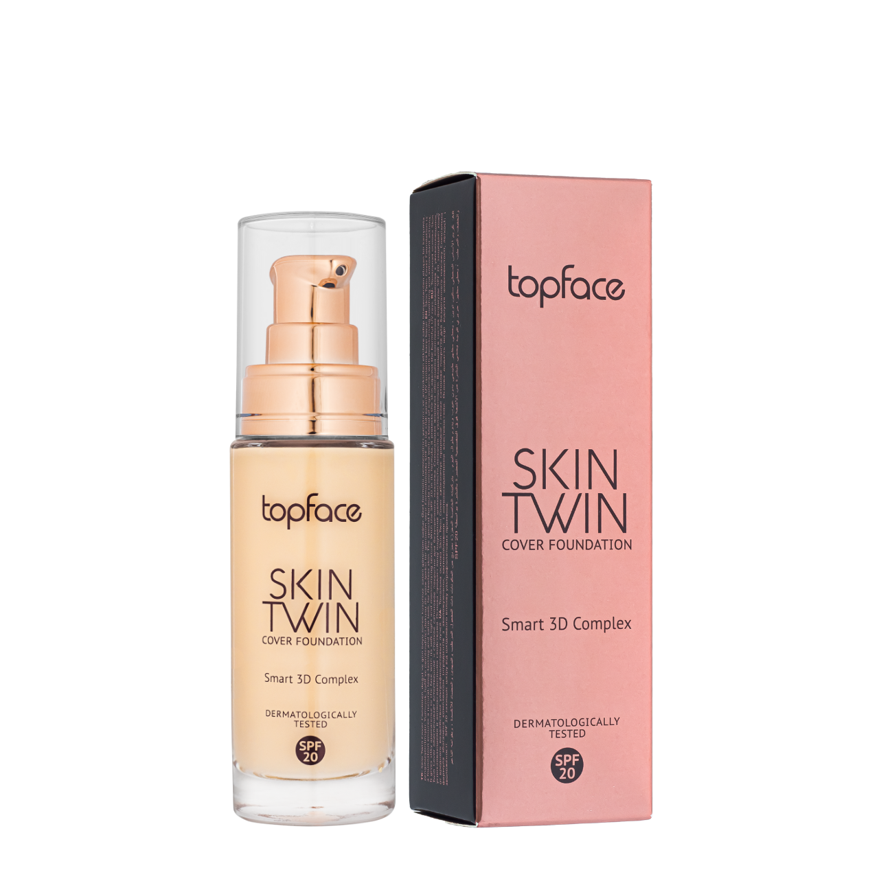 Тональная основа TopFace Skin Twin Cover Foundation SPF20 №03