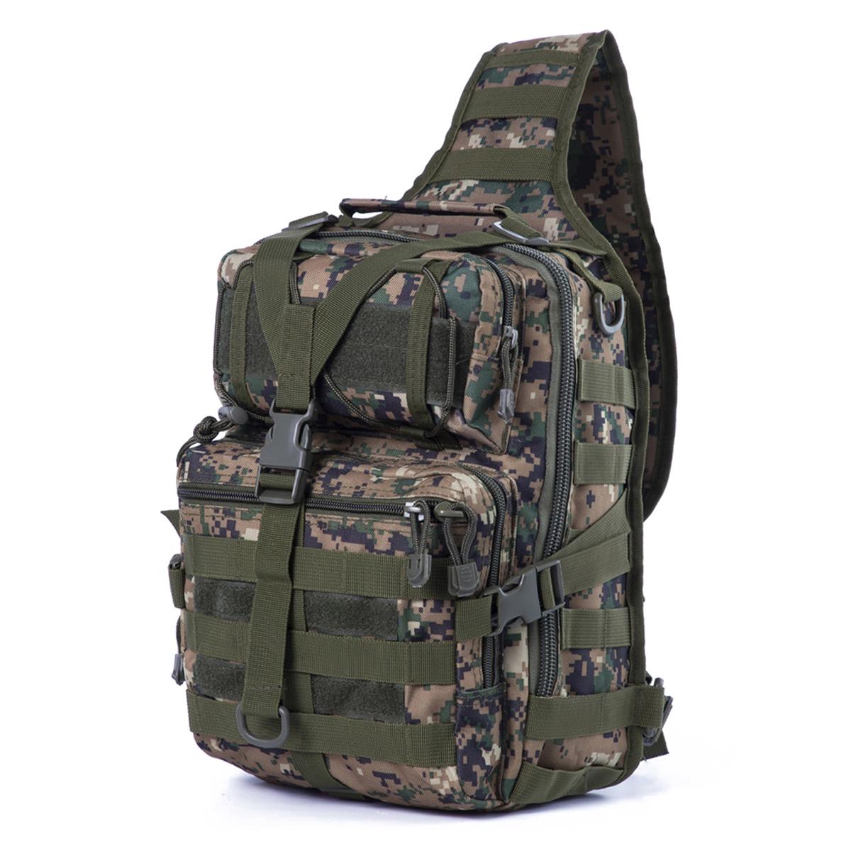 Рюкзак военный с одной лямкой Armour Tactical М4 Oxford 600D с системой MOLLE 20 л Зеленый (4063)