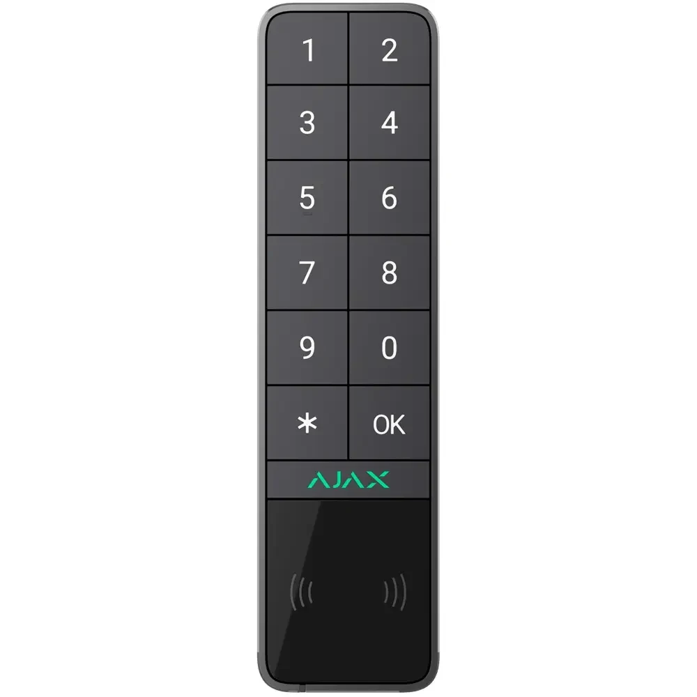 Клавиатура беспроводная Ajax KeyPad Outdoor Jeweller Graphite Клавиатура беспроводная Ajax KeyPad Outdoor Jeweller Graphite