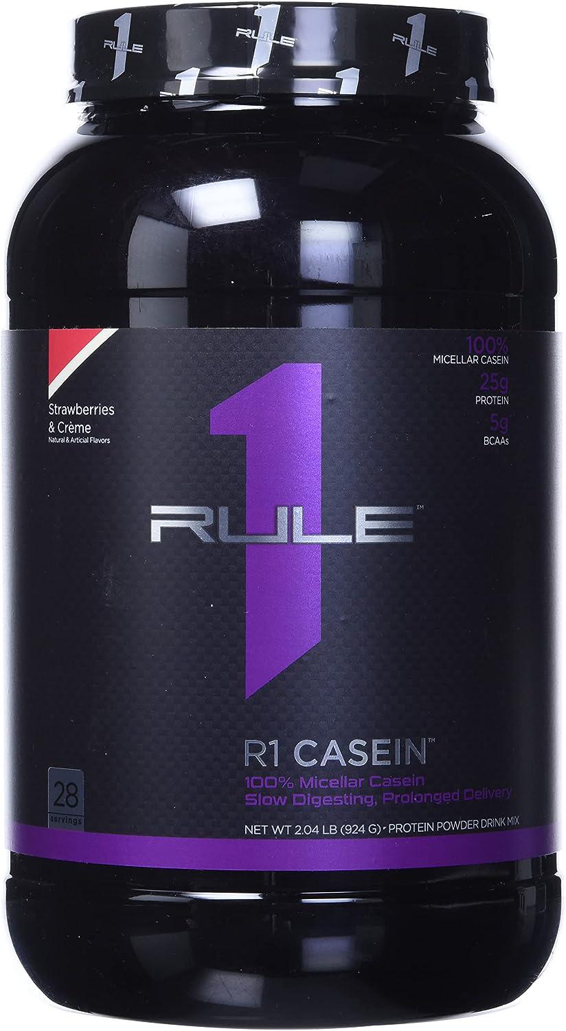 Протеин Rule 1 Casein 908 г Strawberries/Creme