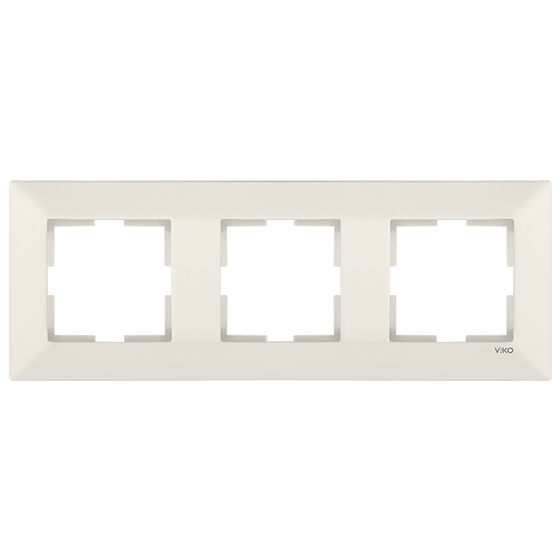 Рамка для розетки Viko Meridian 3-м Кремовый (90979013)