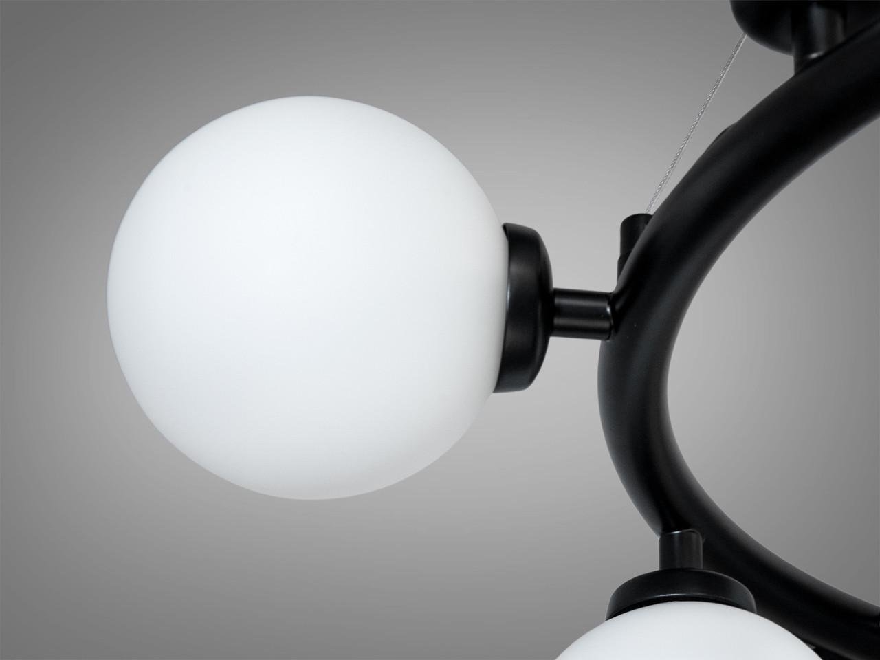 Люстра для гостиной Diasha LQ7063/15BK 15 ламп Черный (2766105485) - фото 4