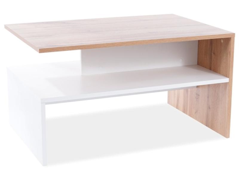 Журнальный столик Frida 90x60x50 Дуб Вотан/Белый матовый