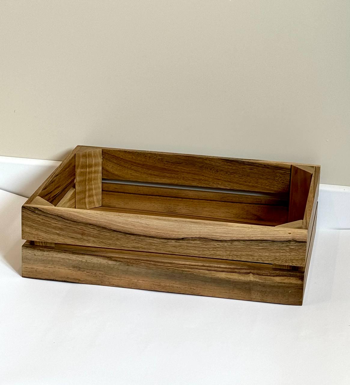 Ящик для зберігання дерев'яний з горіху 40х30х11 см (18729264) - фото 2 Ящик для зберігання дерев'яний з горіху 40х30х11 см (18729264) - фото 2