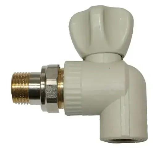 Кран поліпропіленовий для радіатора кутовий 25х3/4 (8044)