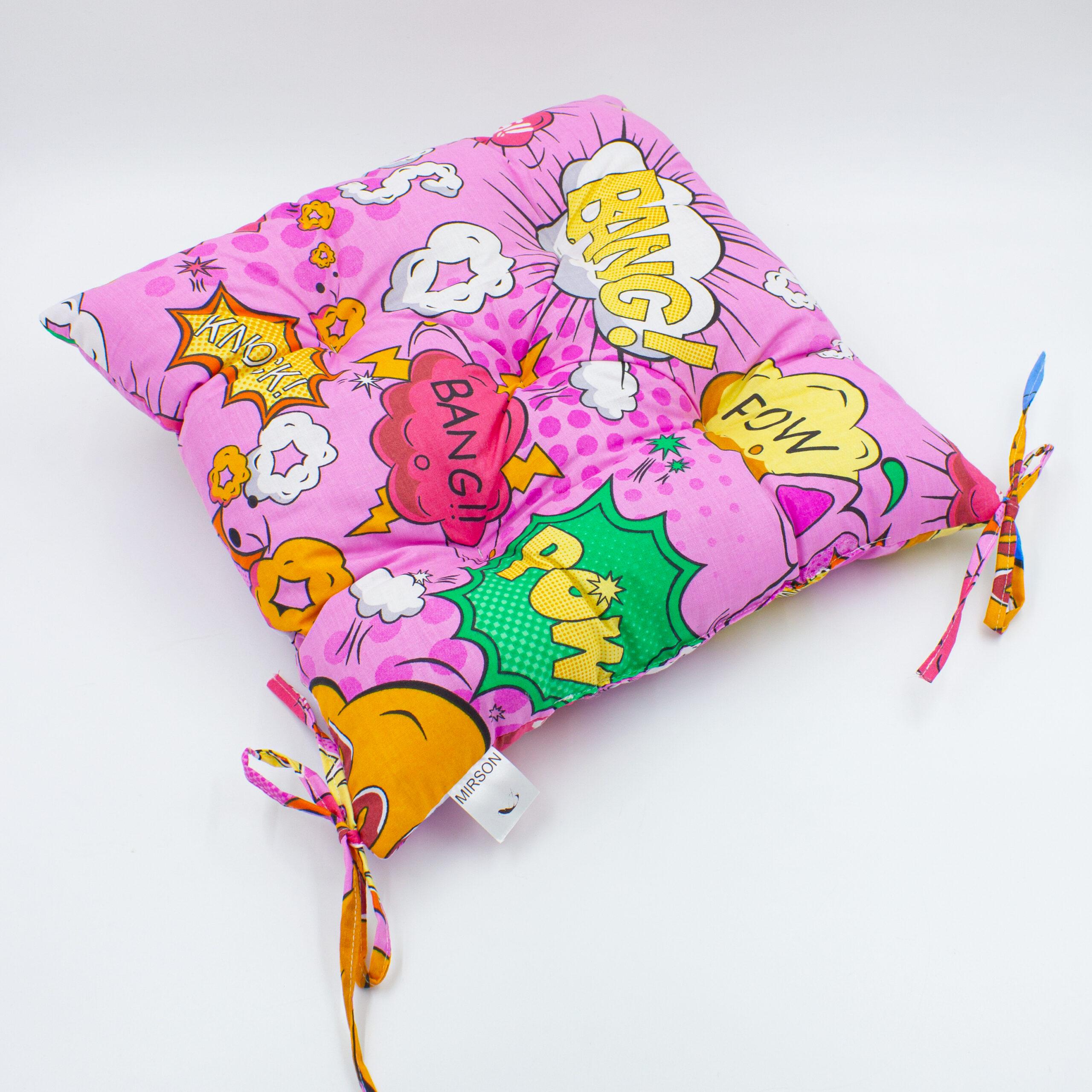 Подушка для стільця MirSon 17-0512 Bombs pink 50х50 см (2200006276791) Подушка для стільця MirSon 17-0512 Bombs pink 50х50 см (2200006276791)