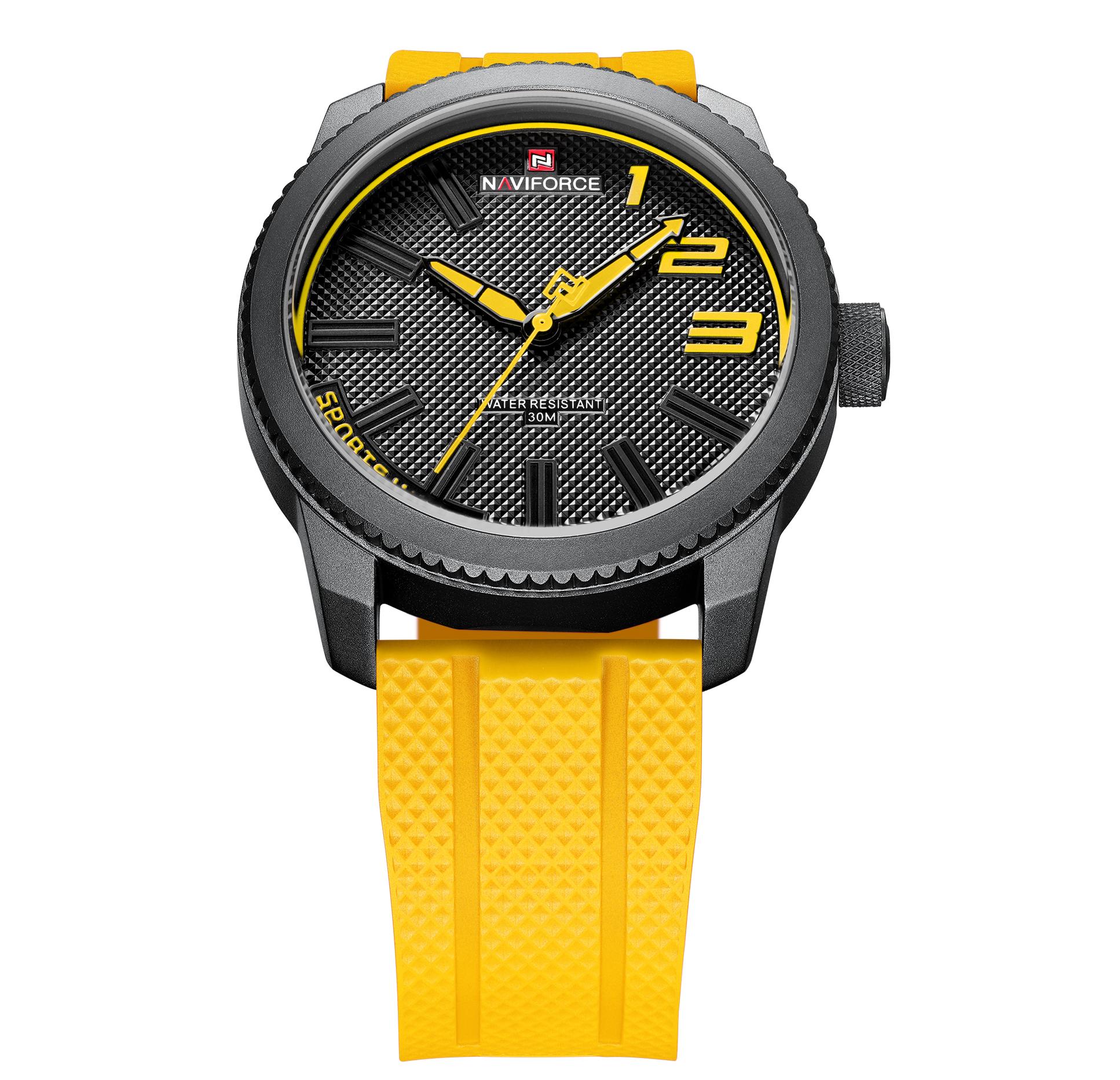 Часы наручные мужские Naviforce Kvantum Yellow (1300) - фото 3