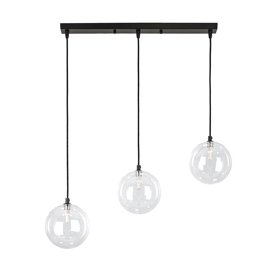 Світильник підвісний Light House LS-19527-3 BK+CL 500 Чорний/Прозорий Світильник підвісний Light House LS-19527-3 BK+CL 500 Чорний/Прозорий