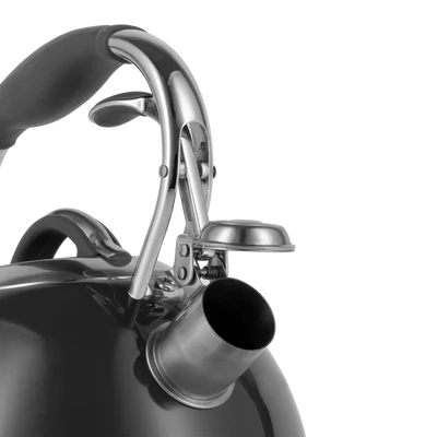 Чайник ретро Vintage Cuisine зі свистком Чорний - фото 6 Чайник ретро Vintage Cuisine зі свистком Чорний - фото 6